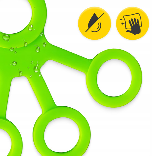 Резинка для фитнеса  4FIZJO 1-5 кг 3 шт Mix для пальцев и кисти - фото №4